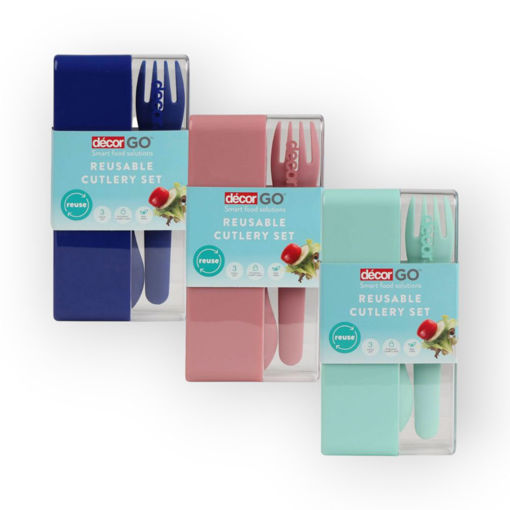 Picture of DECOR GO REUSABLE CUTLERY SET
